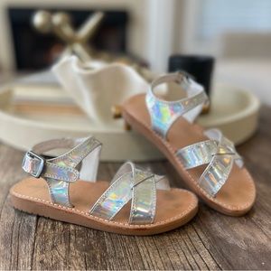Freshly Picked Saybrook Sandals in Holographic Size 10 Toddler Girls Shoes